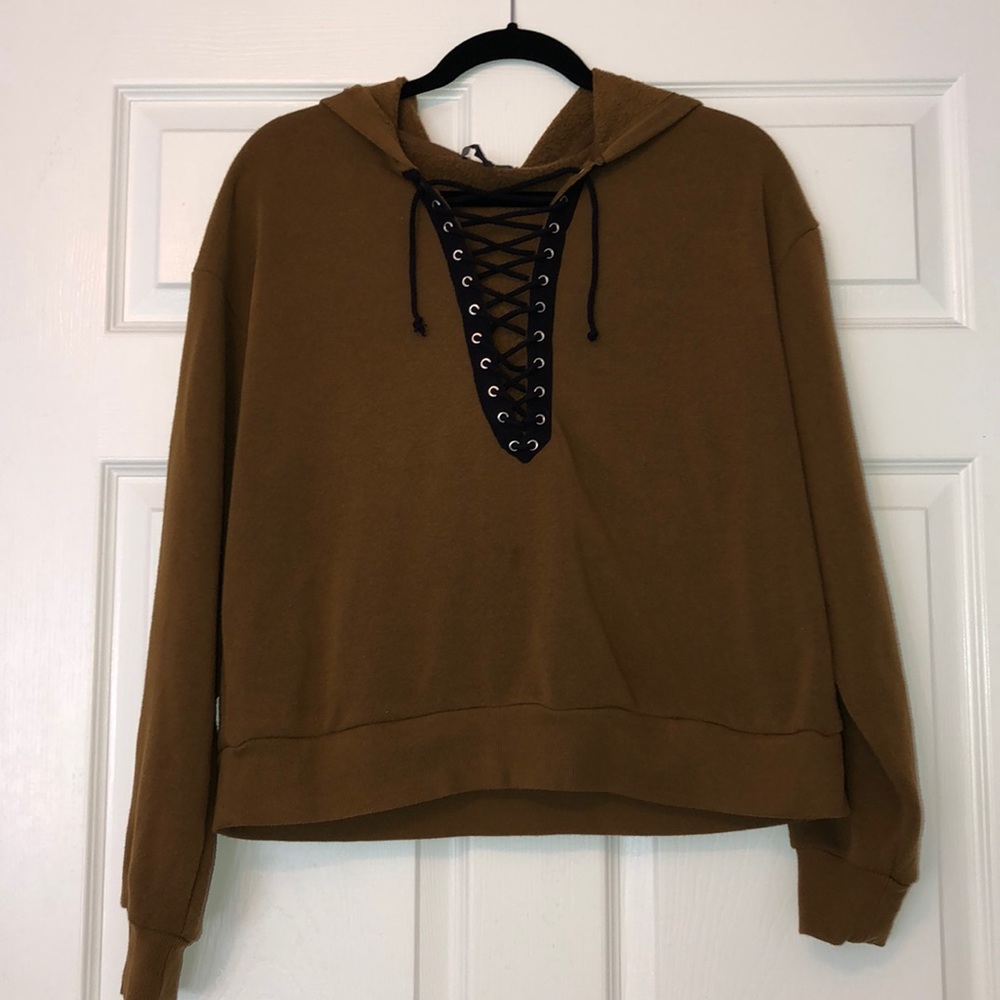 FOREVER 21 TIED HOODIE